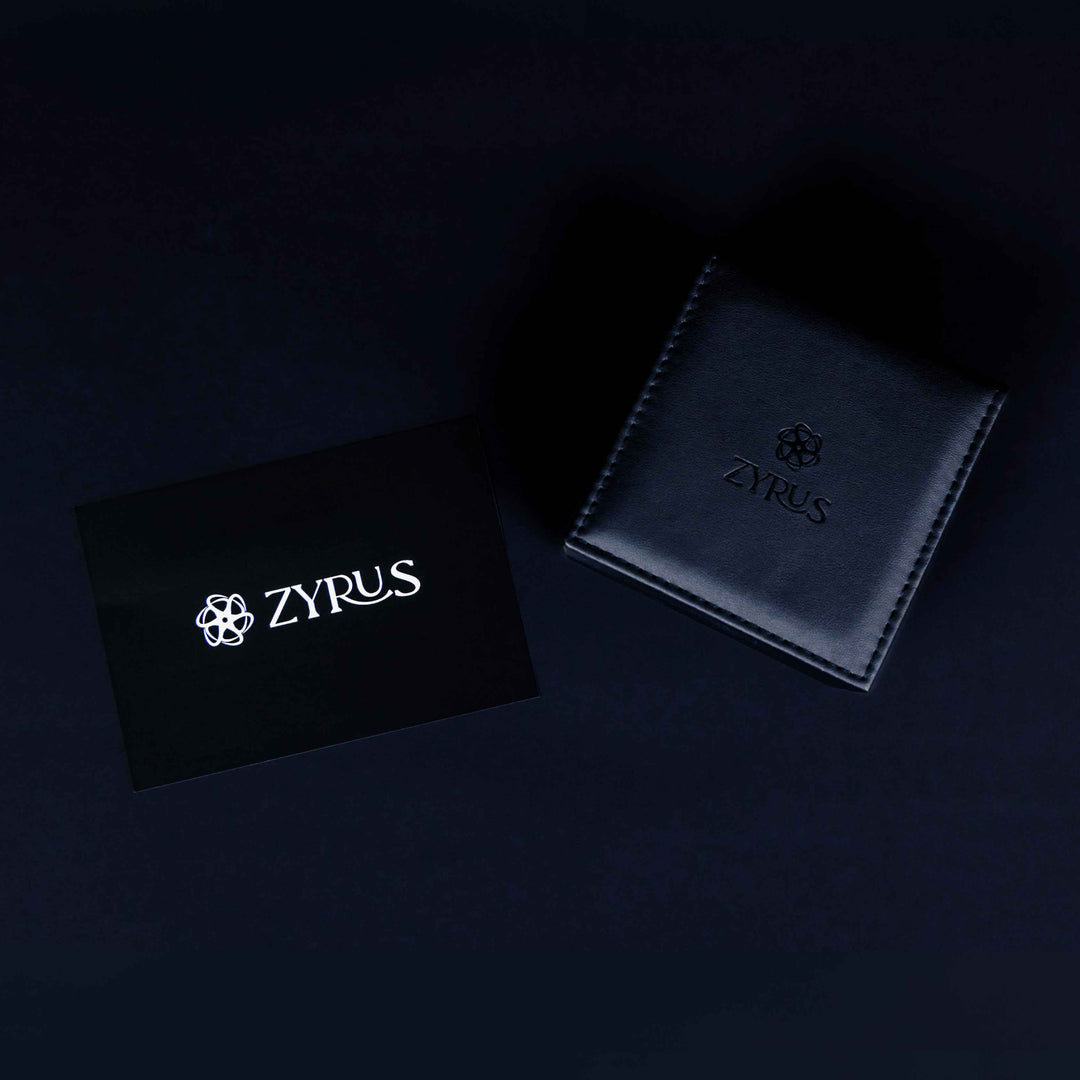 Zyrus Box and Card - Premium packaging with a high-quality card for your Zyrus watch.