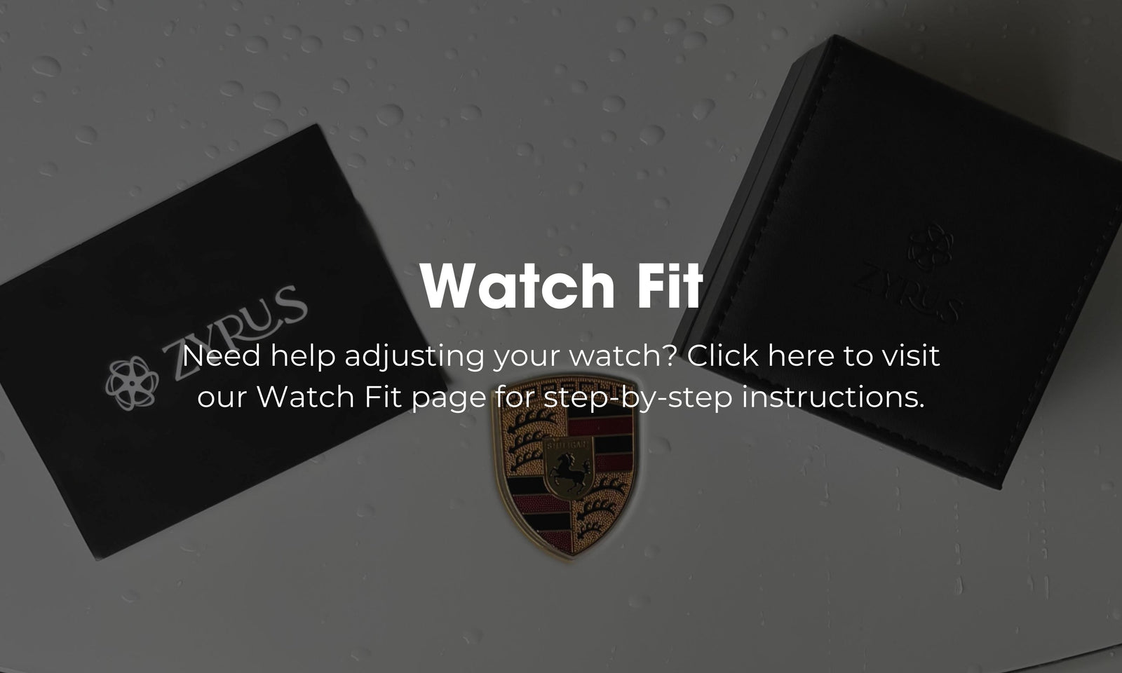 Zyrus Adjust Watch Fit - Step-by-step guide to adjusting your Zyrus watch band for a perfect fit.