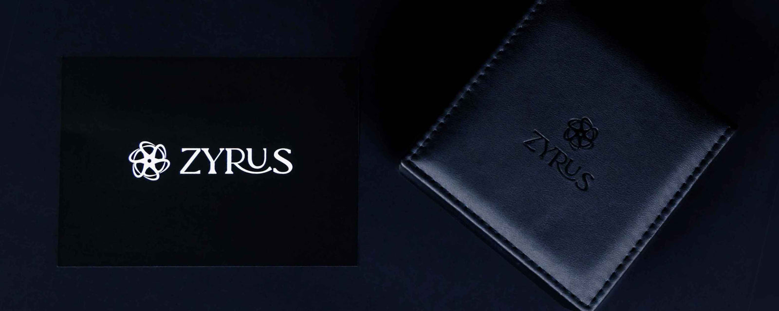 Zyrus watch box with card included for packaging and presentation.